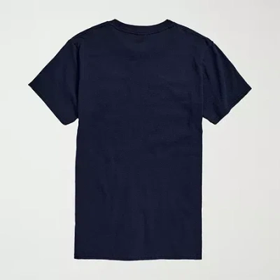 Novelty Mens Crew Neck Short Sleeve Regular Fit Big And Tall Graphic T-shirt In Blue
