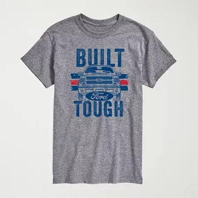 Novelty Mens Crew Neck Short Sleeve Regular Fit Big And Tall Graphic T-shirt In Gray