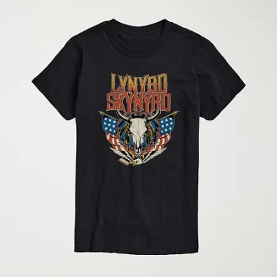 Novelty Mens Crew Neck Short Sleeve Regular Fit Graphic T-shirt In Black