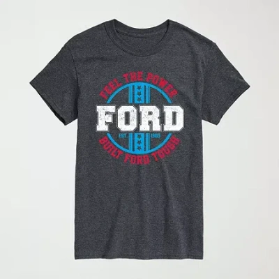 Novelty Mens Crew Neck Short Sleeve Regular Fit Graphic T-shirt In Gray