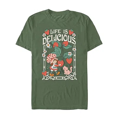 Novelty Mens Crew Neck Short Sleeve Regular Fit Graphic T-shirt In Green