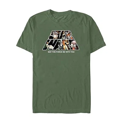 Novelty Mens Crew Neck Short Sleeve Regular Fit Graphic T-shirt In Green