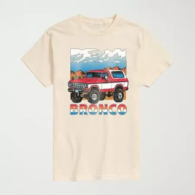 Novelty Mens Crew Neck Short Sleeve Regular Fit Graphic T-shirt In Pink