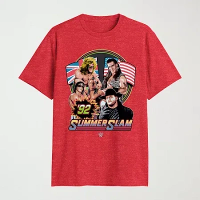 Novelty Mens Crew Neck Short Sleeve Regular Fit Graphic T-shirt In Red