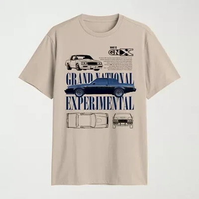 Novelty Mens Crew Neck Short Sleeve Regular Fit Graphic T-shirt In Sand