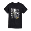 Novelty Mens Crew Neck Short Sleeve Regular Fit Marvel Graphic T-shirt In Black