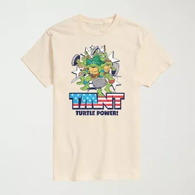Novelty Mens Crew Neck Short Sleeve Regular Fit Teenage Mutant Ninja Turtles Big And Tall Graphic T-shirt In Gray
