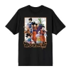 Novelty Mens Crew Neck Short Sleeve Relaxed Fit Dragon Ball Z Graphic T-shirt In Black