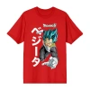 Novelty Mens Crew Neck Short Sleeve Relaxed Fit Dragon Ball Z Graphic T-shirt In Red