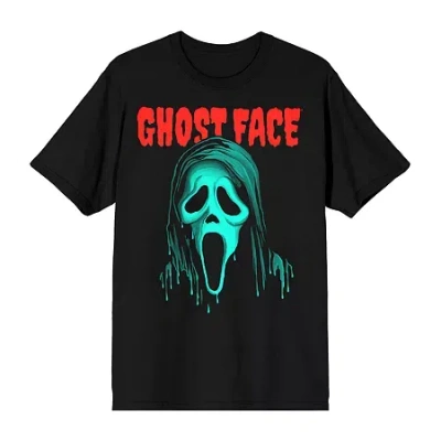 Novelty Mens Crew Neck Short Sleeve Relaxed Fit Graphic T-shirt In Black