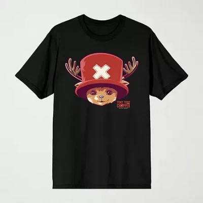 Novelty Mens Crew Neck Short Sleeve Relaxed Fit Graphic T-shirt In Black