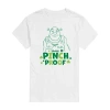 Novelty Mens Crew Neck Short Sleeve Shrek St. Patrick's Day T-shirt In White