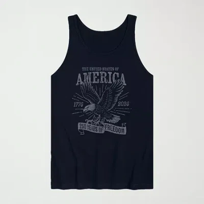 Novelty Mens Crew Neck Short Sleeve Tank Top In Black
