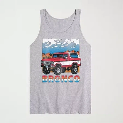 Novelty Mens Crew Neck Short Sleeve Tank Top In Gray