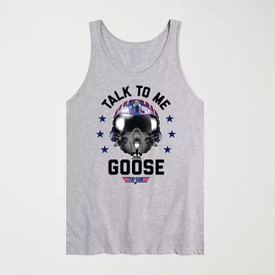 Novelty Mens Crew Neck Short Sleeve Tank Top In Gray