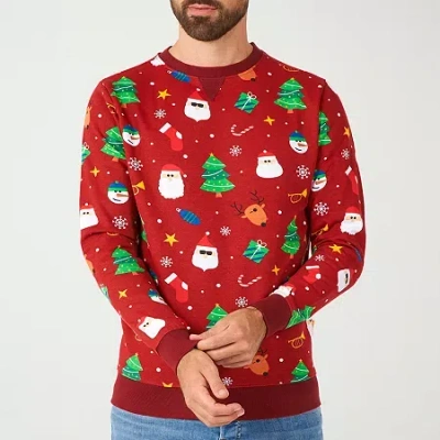 Novelty Mens Graphic T-shirt In Red