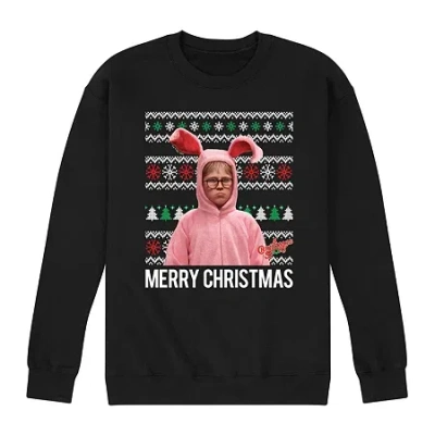 Novelty Mens Long Sleeve A Christmas Story Sweatshirt In Black