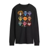 Novelty Mens Long Sleeve Coco Graphic T-shirt In Black