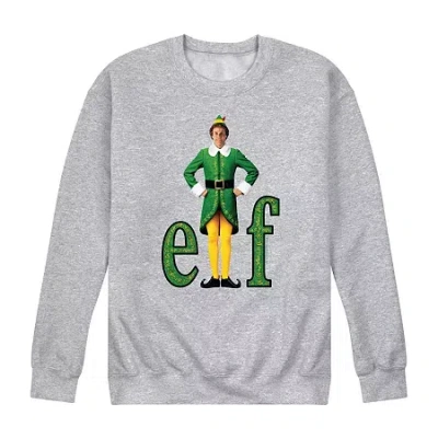 Novelty Mens Long Sleeve Elf Sweatshirt In Gray