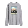Novelty Mens Long Sleeve Ford Bronco Graphic T-shirt In Gray