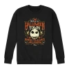 Novelty Mens Long Sleeve Nightmare Before Christmas Sweatshirt In Black