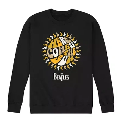 Novelty Mens Long Sleeve The Beatles Sweatshirt In Black