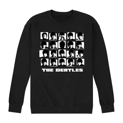 Novelty Mens Long Sleeve The Beatles Sweatshirt In Black