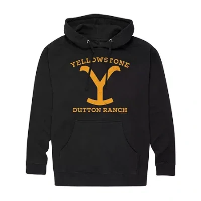 Novelty Mens Long Sleeve Yellowstone Hoodie In Black