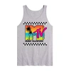 Novelty Mens Scoop Neck Sleeveless Mtv Tank Top In Gray