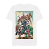 Novelty Mens Short Sleeve Avengers Graphic T-shirt In White