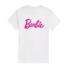 Novelty Mens Short Sleeve Barbie Graphic T-shirt In White