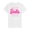 Novelty Mens Short Sleeve Barbie Graphic T-shirt In White