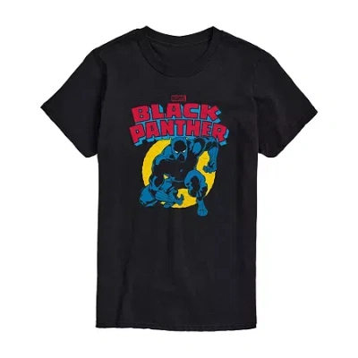 Novelty Mens Short Sleeve Black Panther Marvel Graphic T-shirt