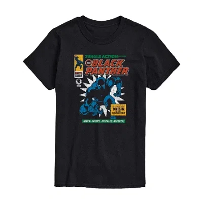 Novelty Mens Short Sleeve Black Panther Marvel Graphic T-shirt