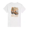 Novelty Mens Short Sleeve Bronco Graphic T-shirt In White