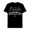 Novelty Mens Short Sleeve Chevrolet Impala Graphic T-shirt In Black