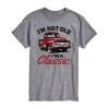 Novelty Mens Short Sleeve Classic Truck Graphic T-shirt In Gray