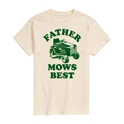 Novelty Mens Short Sleeve Dad Graphic T-shirt In Sand