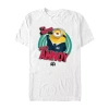 Novelty Mens Short Sleeve Despicable Me 4 Graphic T-shirt In White