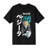 Novelty Mens Short Sleeve Dragon Ball Z Graphic T-shirt In Black