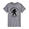 Novelty Mens Short Sleeve Fishing Graphic T-shirt In Gray
