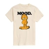 Novelty Mens Short Sleeve Garfield Graphic T-shirt In Sand