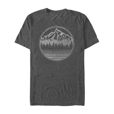 Novelty Mens Short Sleeve Graphic T-shirt In Black