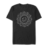 Novelty Mens Short Sleeve Graphic T-shirt In Black