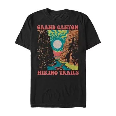 Novelty Mens Short Sleeve Graphic T-shirt In Black