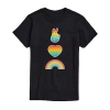 Novelty Mens Short Sleeve Graphic T-shirt In Black