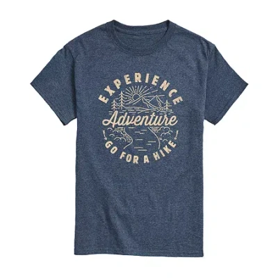 Novelty Mens Short Sleeve Graphic T-shirt In Blue