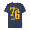 Novelty Mens Short Sleeve Graphic T-shirt In Blue
