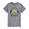 Novelty Mens Short Sleeve Graphic T-shirt In Gray
