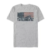 Novelty Mens Short Sleeve Graphic T-shirt In Gray
